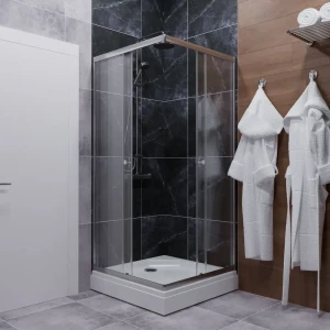 Душевой уголок Тритон Cube 90×90 см с хромированным профилем 89436764