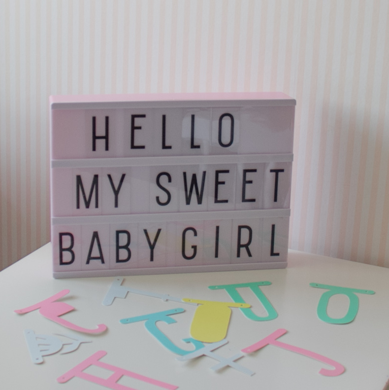 Наборное световое панно Lightbox, розовое LITTLE LOVELY COMPANY  00-3830912 Белый;розовый Santreyd  - Вид №1