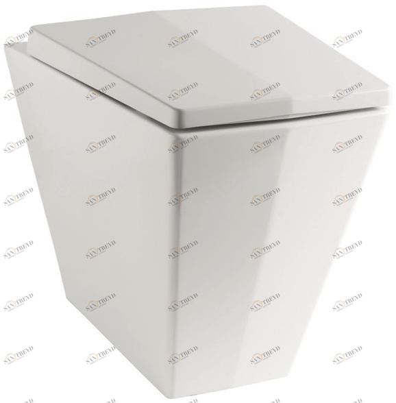 Cry110301 Приставной унитаз напольный Белый Olympia Ceramica Crystal Италия