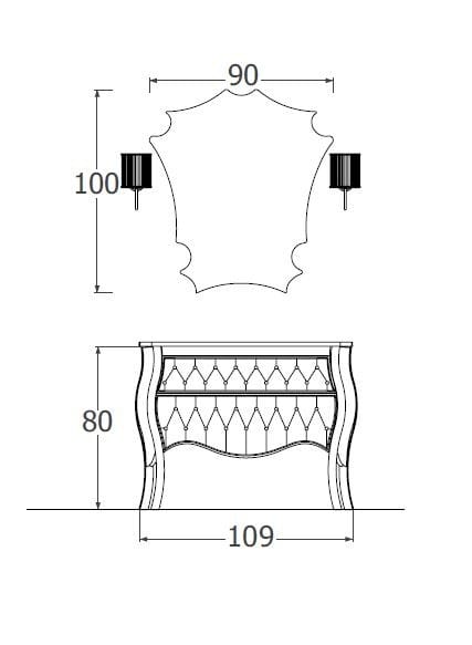 Умывальник с ящиками LEGNOBAGNO Style ARCH-00059041 - Вид №5