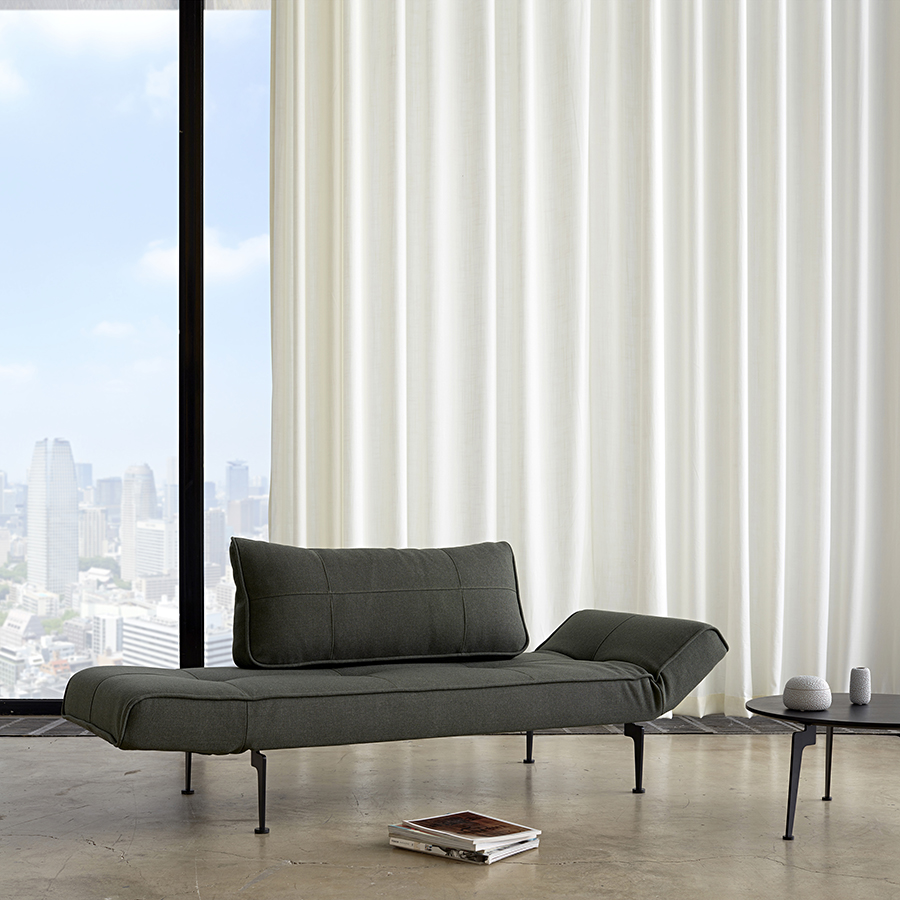 Столик Laser с черной столешницей, D70 см Innovation Living LASERD70BLACK - Вид №1