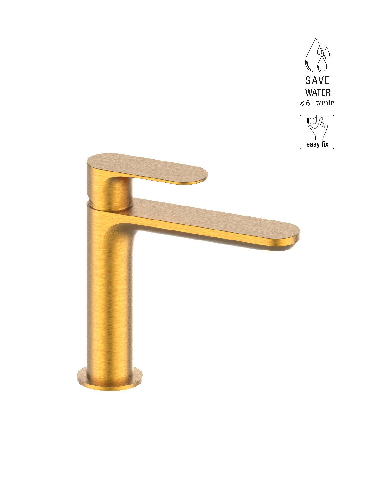 Однорычажный смеситель для раковины без слива Rubinetterie Frattini Lea ARCH-00023808 - Вид №7