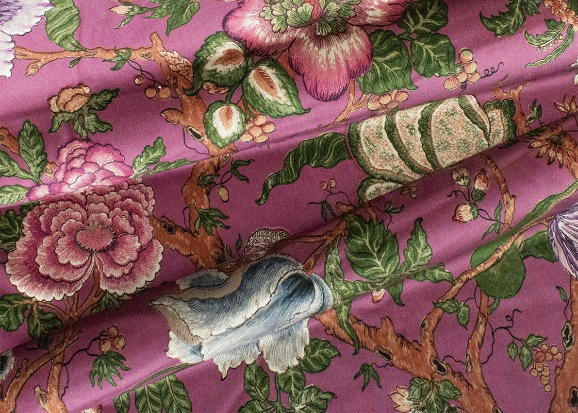 Обивочная ткань с цветочным рисунком Jannelli&Volpi СП GRANDE CORNICHE FABRICS ARCH-00022573 - Вид №3