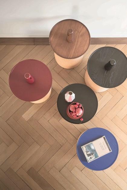 Bonaldo Низкий круглый деревянный журнальный столик sun-id-1417561 - Вид №3