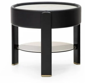 Formitalia Высокий круглый мраморный журнальный столик