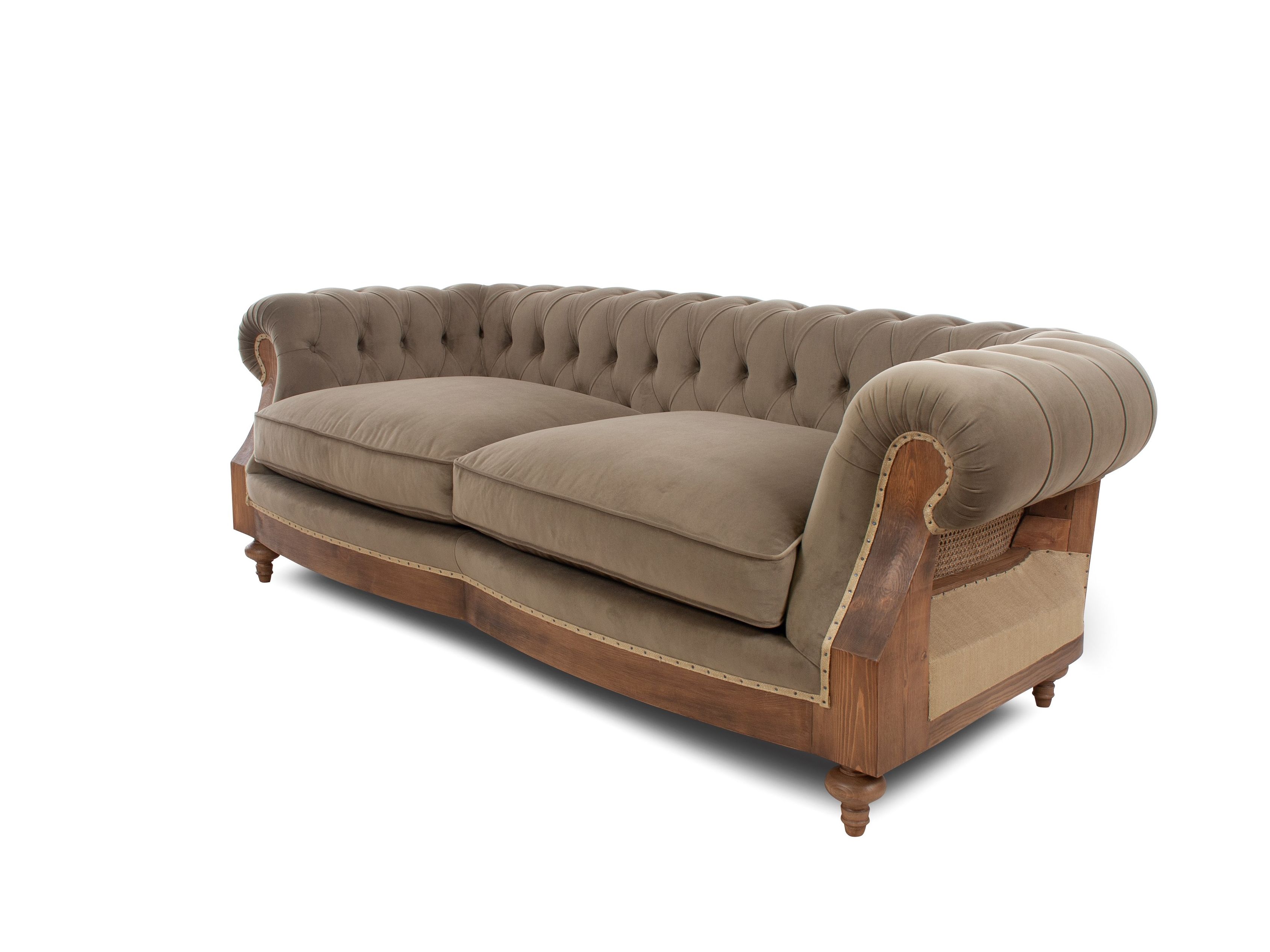 3-местный джутовый диван capitonné CREARTE COLLECTIONS Chesterfield Big Ben Essence ARCH-00005804 - Вид №4