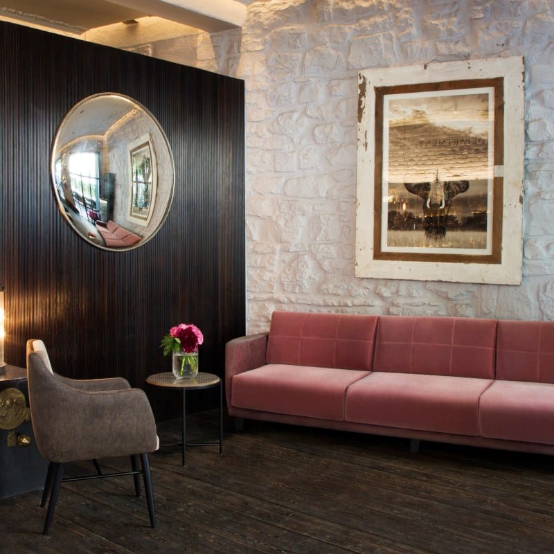 Высокий круглый журнальный столик ALMA DESIGN пурпурный ARCH-00090977 - Вид №5