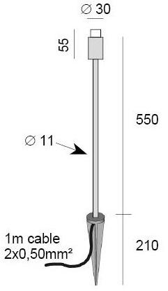 BEL-LIGHTING Торшер / столбик для наружного освещения из анодированного алюминия  7021  - Вид №3