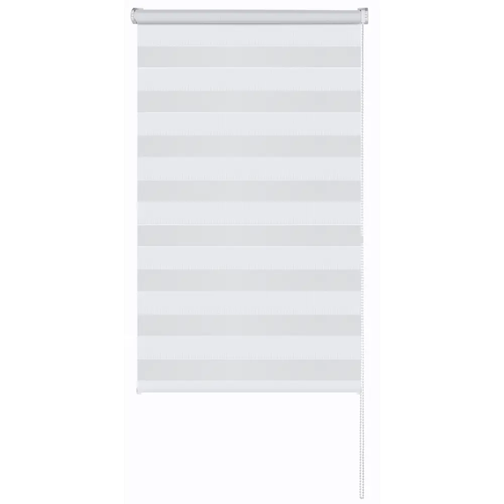 Рулонная штора день-ночь MIAMOZA Петер 40x160 см белая 89411422 STLM-1565235