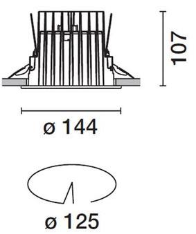 iGuzzini Круглый встраиваемый точечный светильник для подвесных потолков Reflex c.o.b sun-id-1362779 - Вид №4