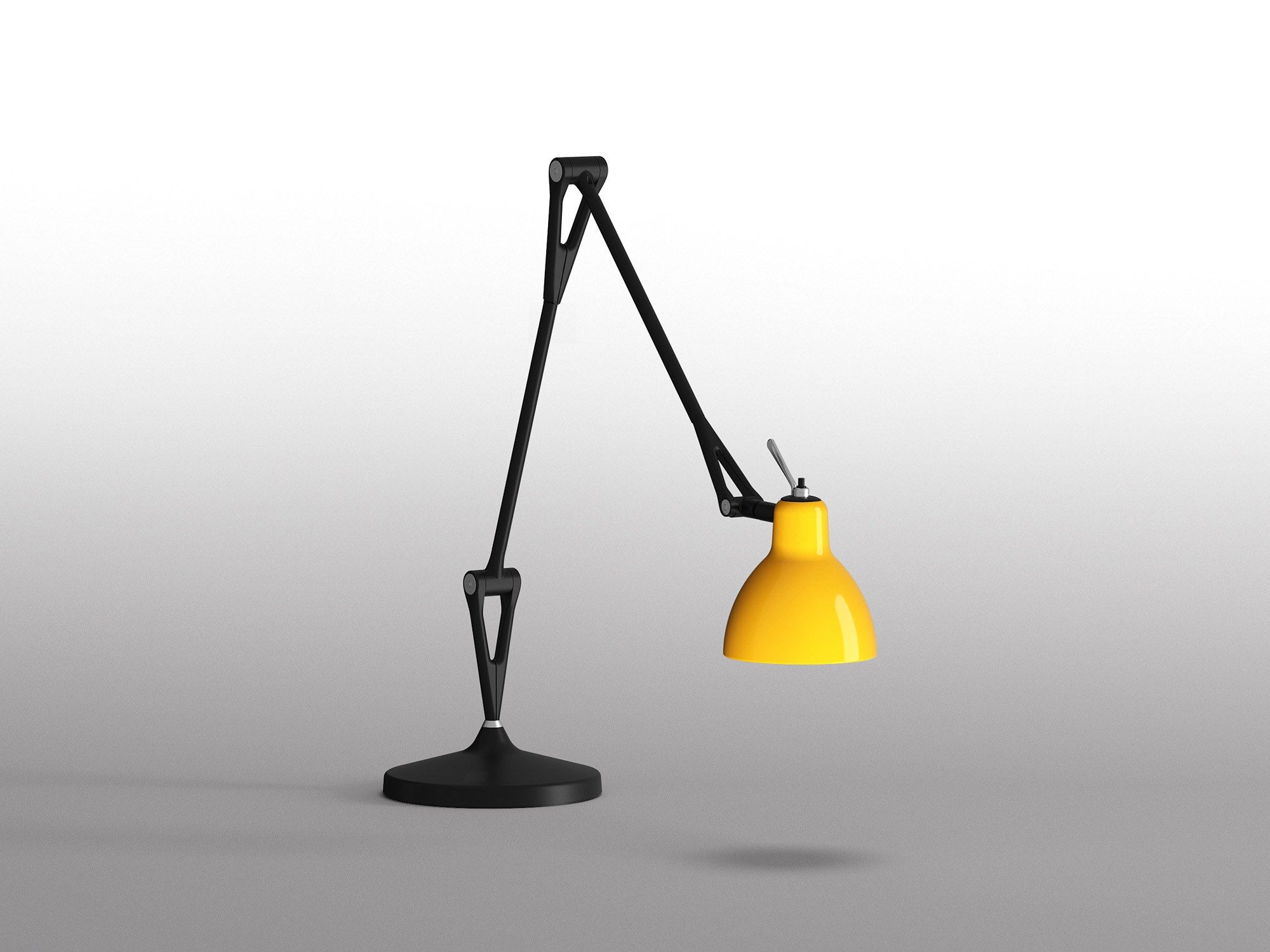 Стальная и стеклянная настольная лампа с гибкой рукояткой Rotaliana Luxy ARCH-00150142 - Вид №17