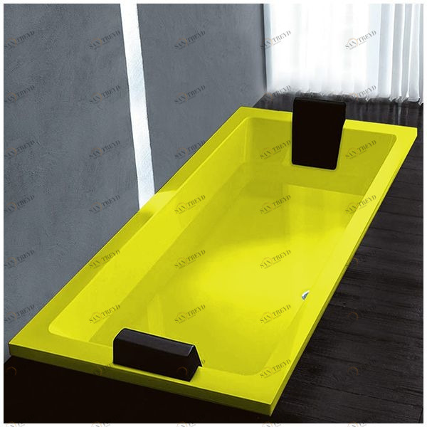 Ванна Gruppo treesse Quadra 199 V0730-DX-Z жёлтая прямоугольная встроенная правая VINV0730DXZ