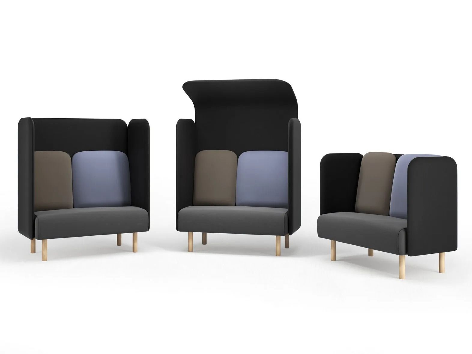 Ткань офисный диван / остров Intuit by Softrend август ARCH-00110610 - Вид №5