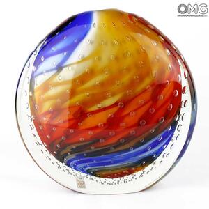 3563 ORIGINALMURANOGLASS Ваза Провенца - соммерсо - муранское стекло OMG 24 см