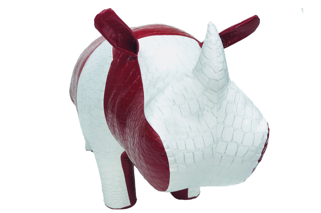 Пуф "Носорог Спартак" мини красный с белым EUROSON ЖИВОТНЫЕ 131592 Красный;белый - Вид №1