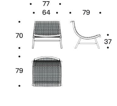 Кресло из массива дерева и морской веревки Saba Italia SITAR ARCH-00023219 - Вид №6