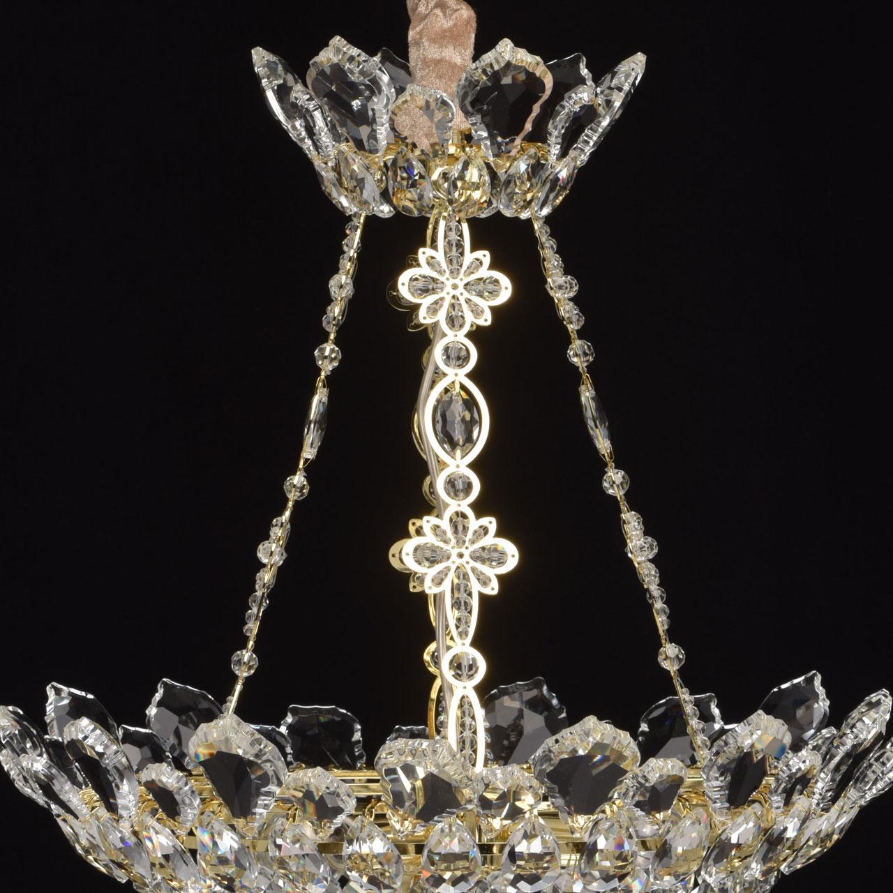 Подвесной светильник MW-Light Патриция 2 447010406 MW-LIGHT ДИЗАЙНЕРСКИЕ, ПАТРИЦИЯ 199265 Золотой  - Вид №1