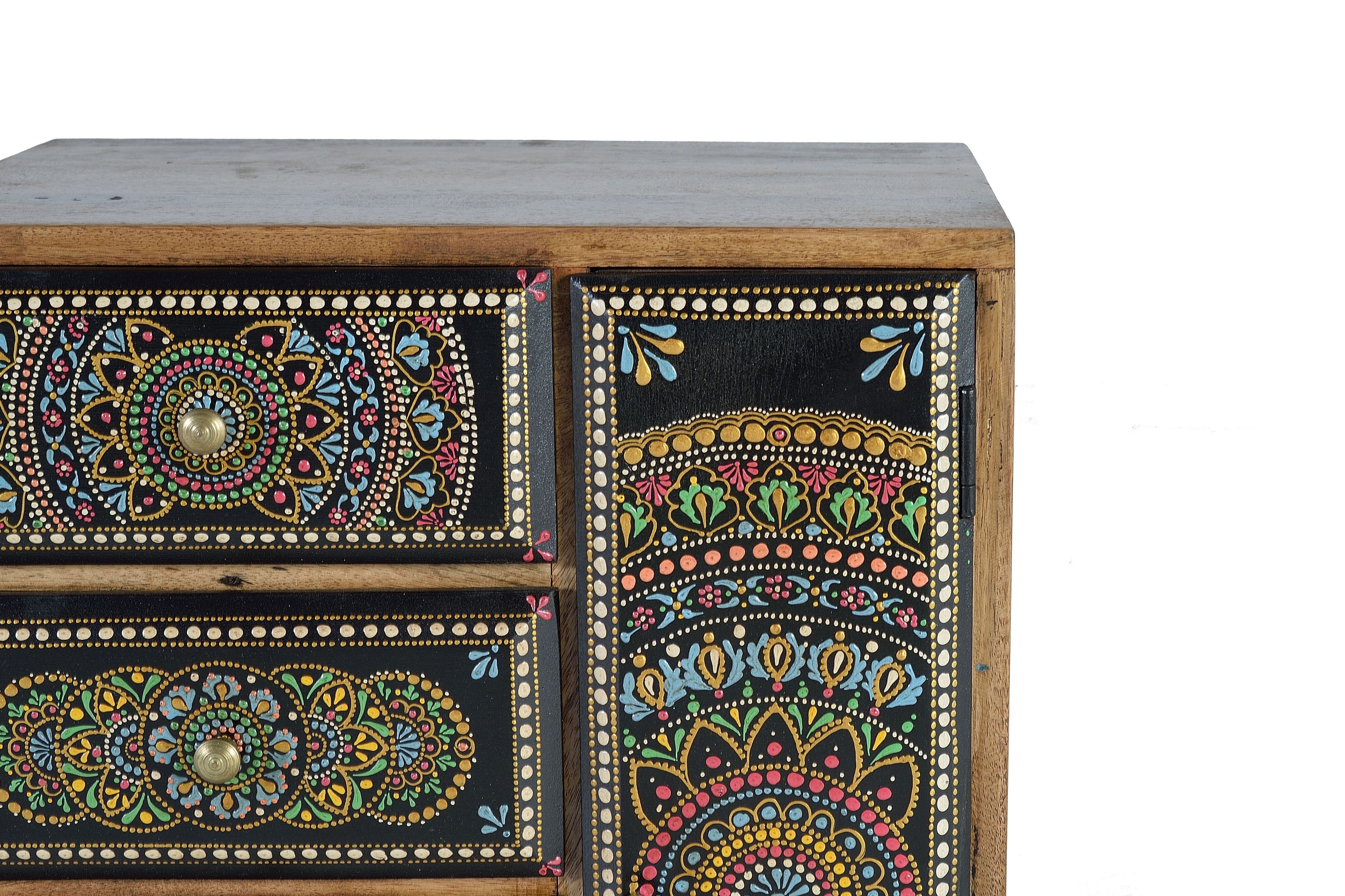 Прямоугольная тумбочка из манго с ящиками Giner y Colomer 1374 ARCH-00079888 - Вид №3