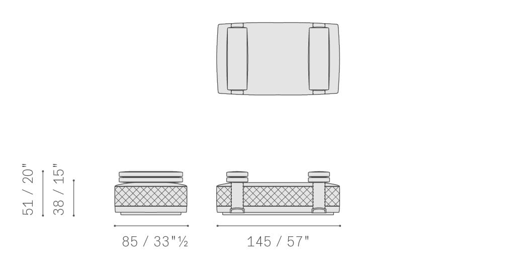 Кожаный прямоугольный пуф Poltrona Frau коллекция-мебель и аксессуары ARCH-00149334 - Вид №10