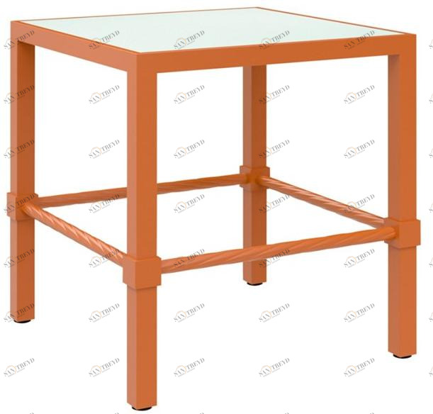 JANUS et Cie Квадратный садовый столик из алюминия и стекла Palmia sun-id-1350973