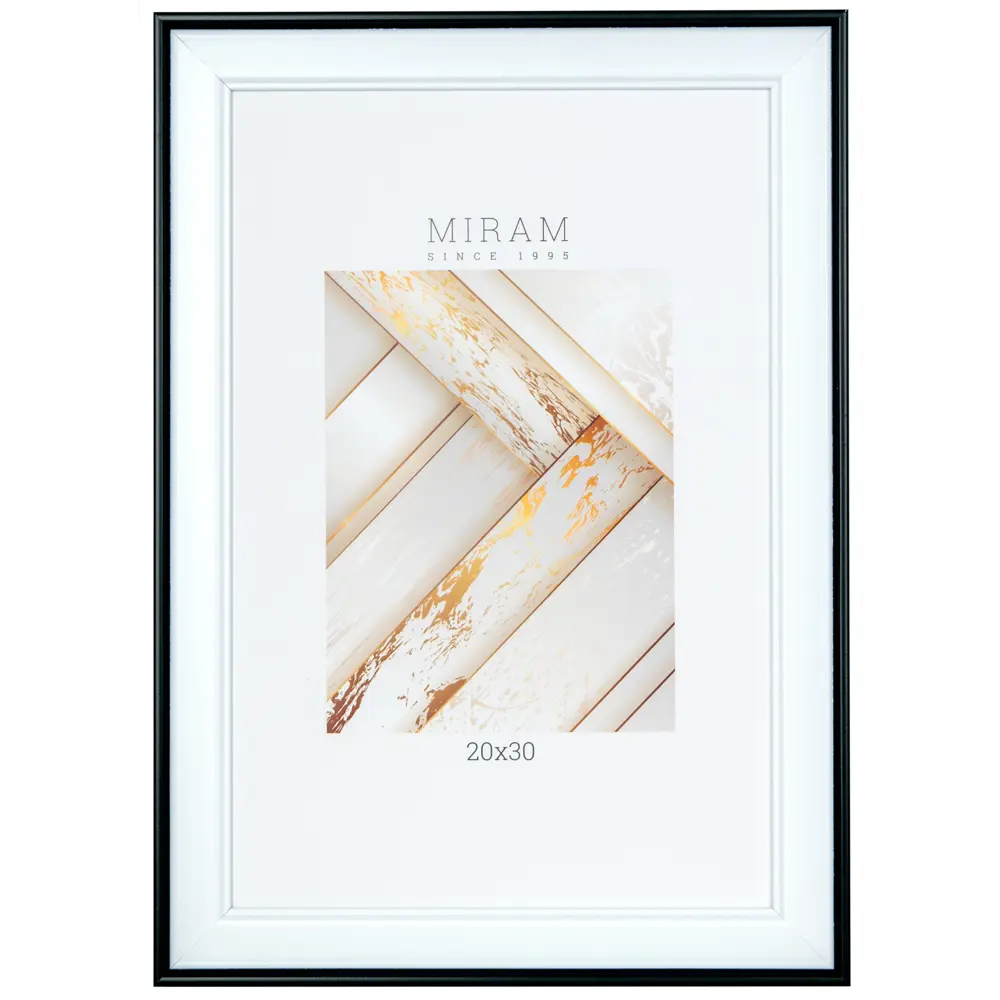 Рамка для фото Мирам 20x30 см белая пластиковая 89422795 STLM-1571897