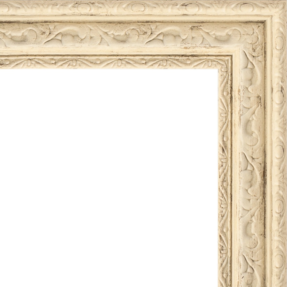 BY 1085 Зеркало в багетной раме - слоновая кость 51 mm EVOFORM Definite - Вид №4