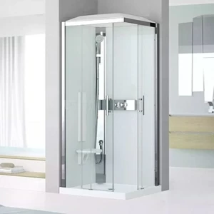 Душевая кабина термостатическая 90x90 GLAX 3 A90 STANDARD Novellini GLAX 3 с низким душевым поддоном и крышей