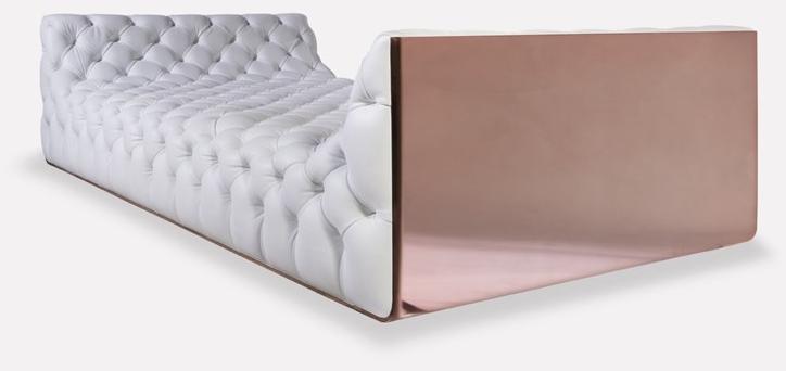 MORADA Стеганая кушетка с кожаной обивкой Nube sun-id-1504671 - Вид №2