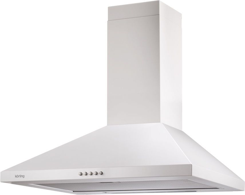 KHC 6431 W Вытяжки / каминная, 60 см, 400 м3/ч, механическое управление, 4 режима, белая Korting Santreyd  - Вид №1