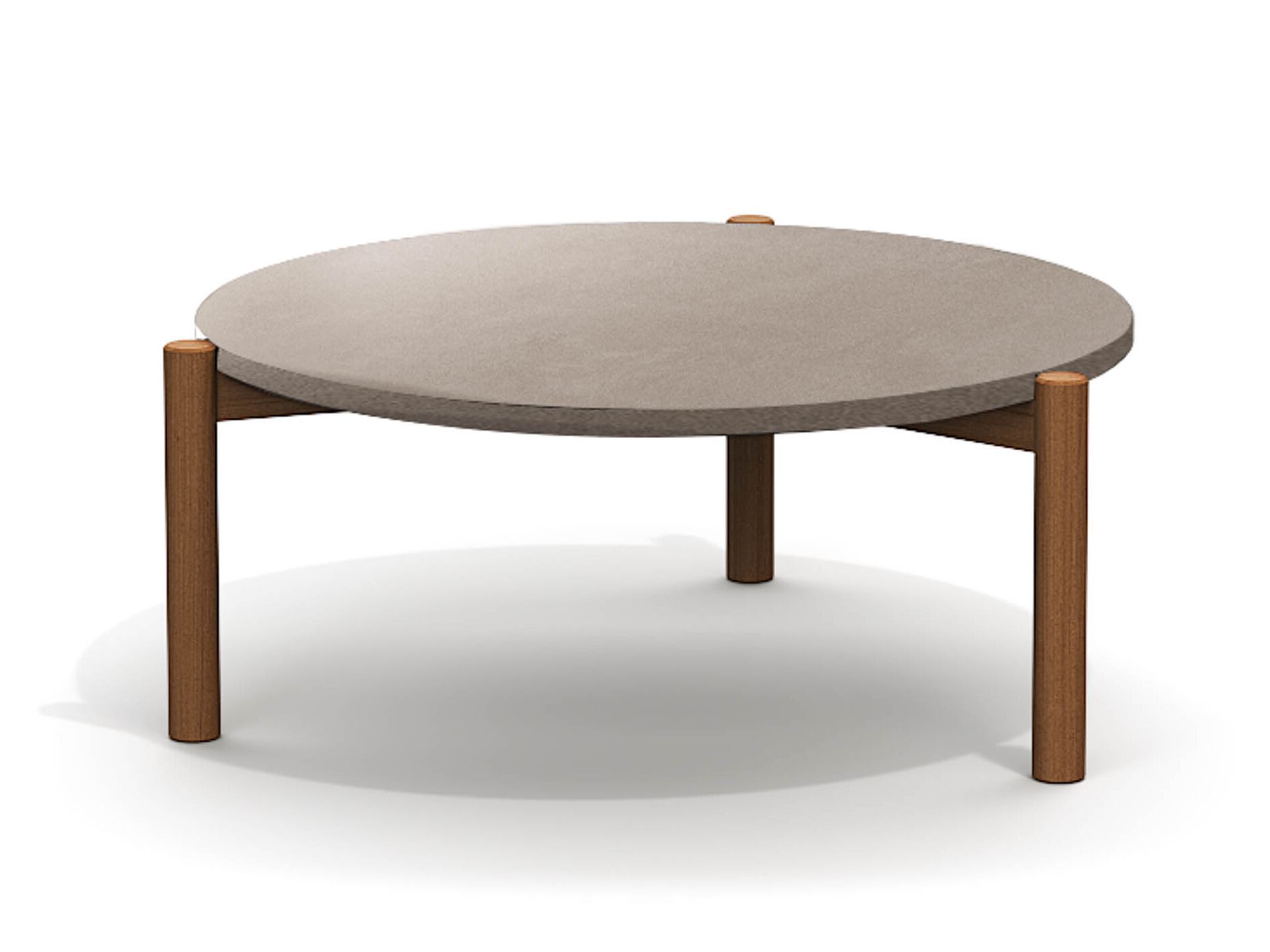 Круглый стол из тикового дерева и столешница из керамогранита Atmosphera Lodge .25 ARCH-00143892 - Вид №6