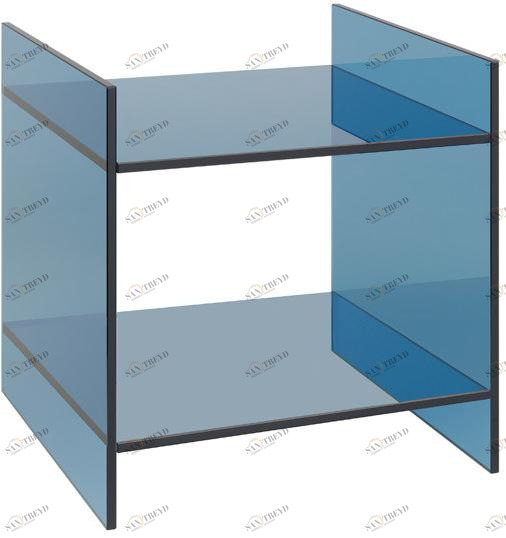 e15 Квадратный стеклянный журнальный столик  Ct07 