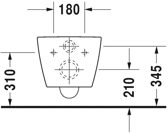 2528092000 Подвесной унитаз настенный Белый Duravit ME BY STARCK Германия - Вид №3