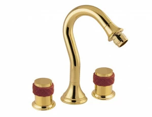 065521.R00.72 Биде с тремя отверстиями из красного фарфора Окисленная медь