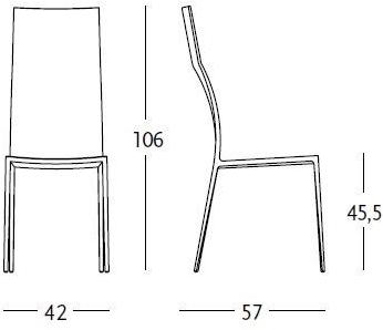 Zanotta Стул с высокой спинкой sun-id-1417794 - Вид №1