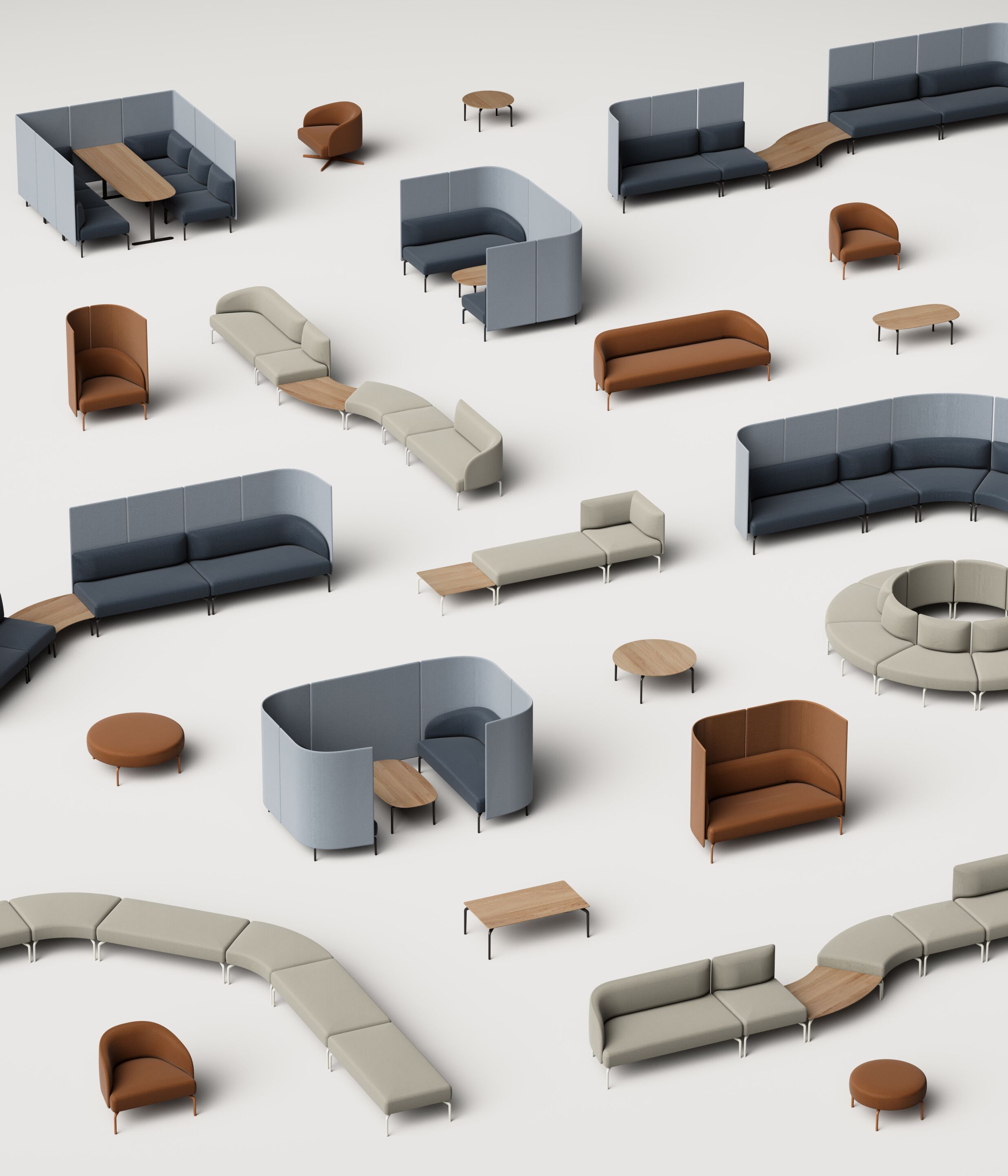 Круглый пуф из ткани INCLASS Kern ARCH-00067272 - Вид №5