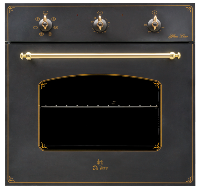 8147666 Электрический духовой шкаф De Luxe 6006.03эшв-061 черный STDN-0021347