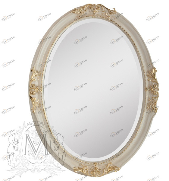 Зеркало MIGLIORE Complementi ML.COM-70.503.AV.DO - белое золото 