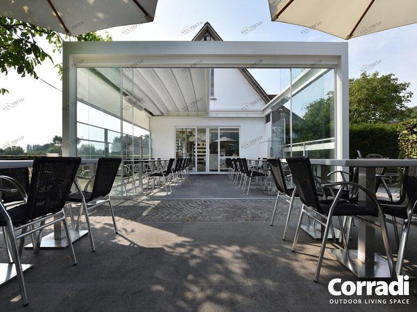 Corradi Алюминиевая пергола со сдвижной крышкой Pergotenda® sun-id-1357764