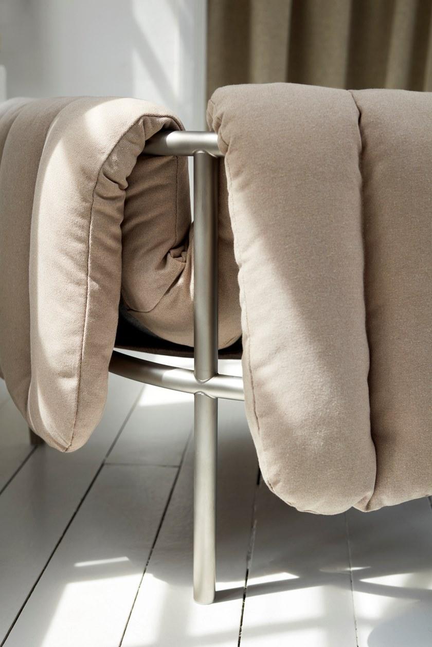Hem Кресло из нержавеющей стали и тканевой обивки sun-id-1358795 - Вид №6