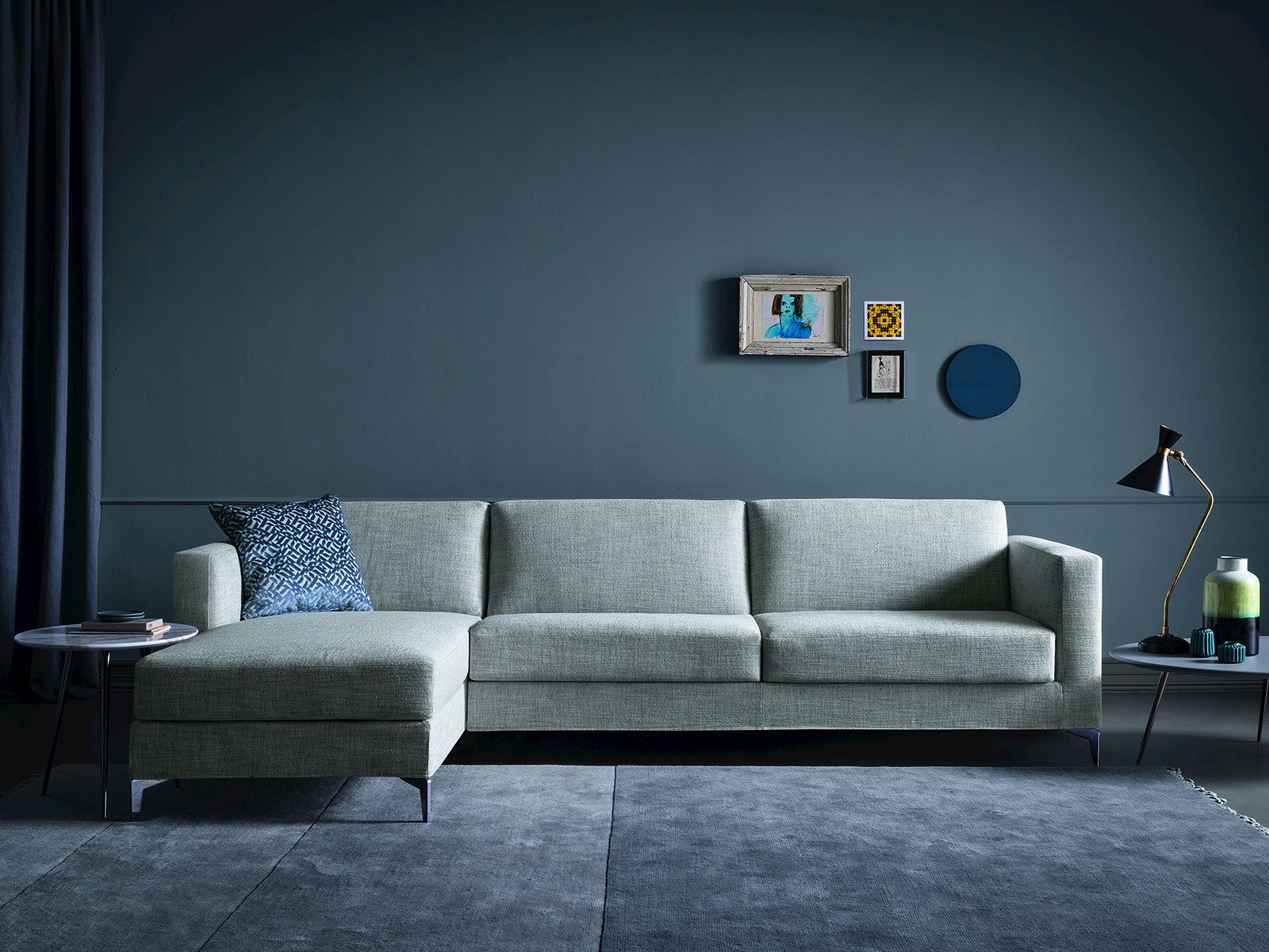 Тканевый раскладной диван-кровать с полуостровом BODEMA RICHARD ARCH-00140474 - Вид №1