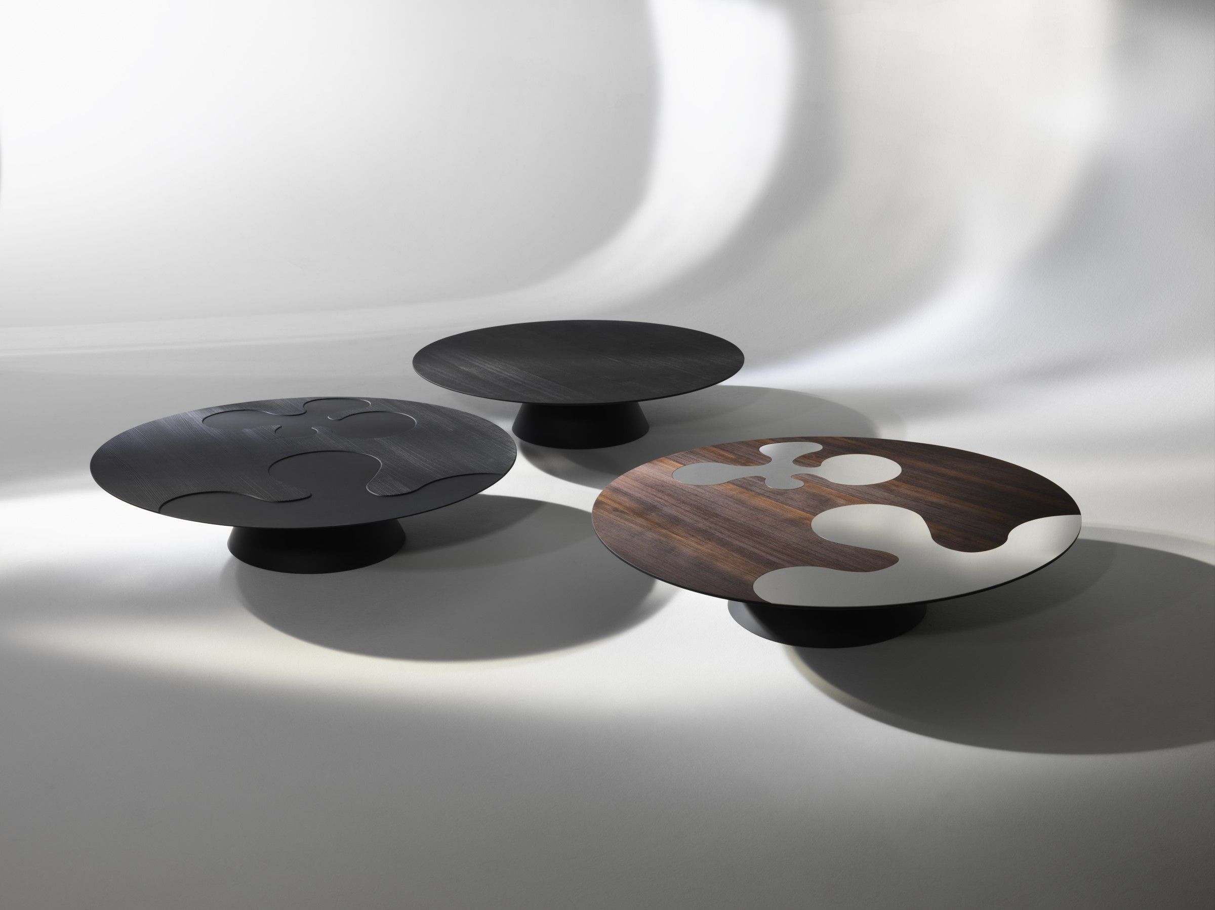 Круглый низкий журнальный столик из лиственницы ALBEDO ISOLE ARCH-00120508 - Вид №2