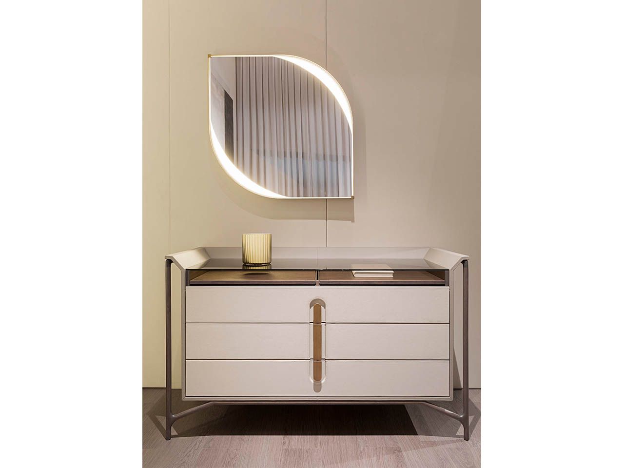 Кожаный комод со встроенными ручками Turri Vine ARCH-00092968 - Вид №1