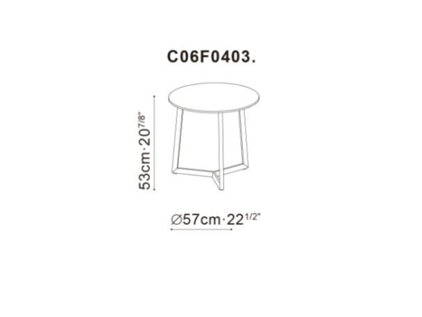 Круглый деревянный журнальный столик CAMERICH TERI ARCH-00080173 - Вид №12
