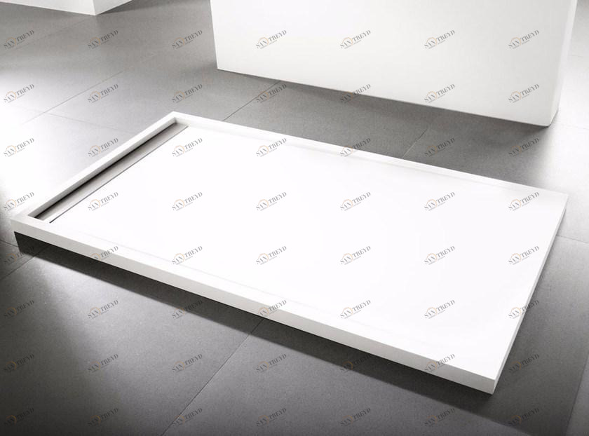KRION Прямоугольный душевой поддон из krion® в современном стиле Ras sun-id-1460625