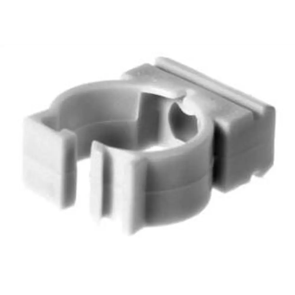 Держатель с защелкой для труб Экопласт D16 мм цвет серый 10 шт STLM-2127620