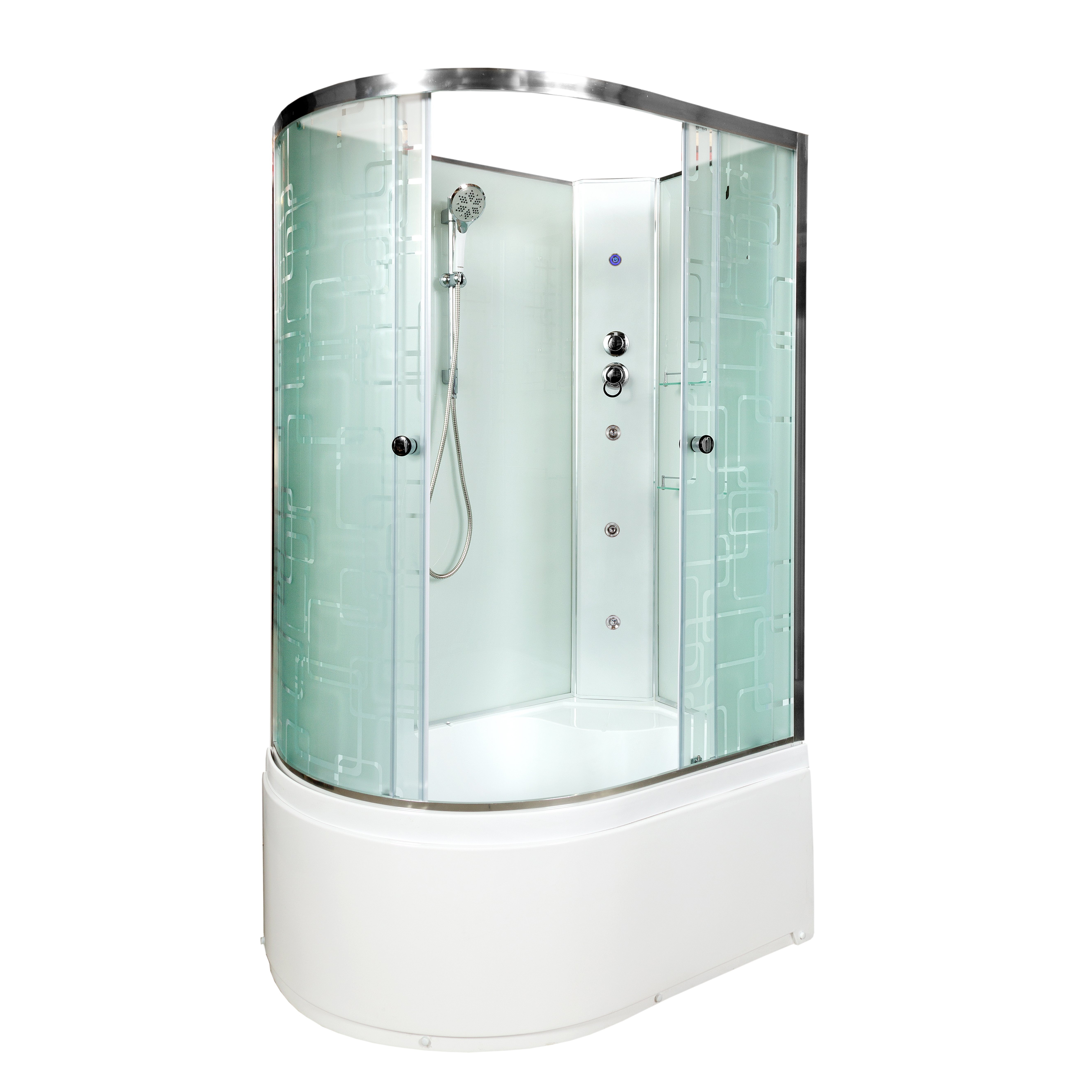 ЕМ2790 с гм. и эл. Душевая кабина DETO Серия ЕМ ЕМ4512 R N LED с гм. - Вид №5