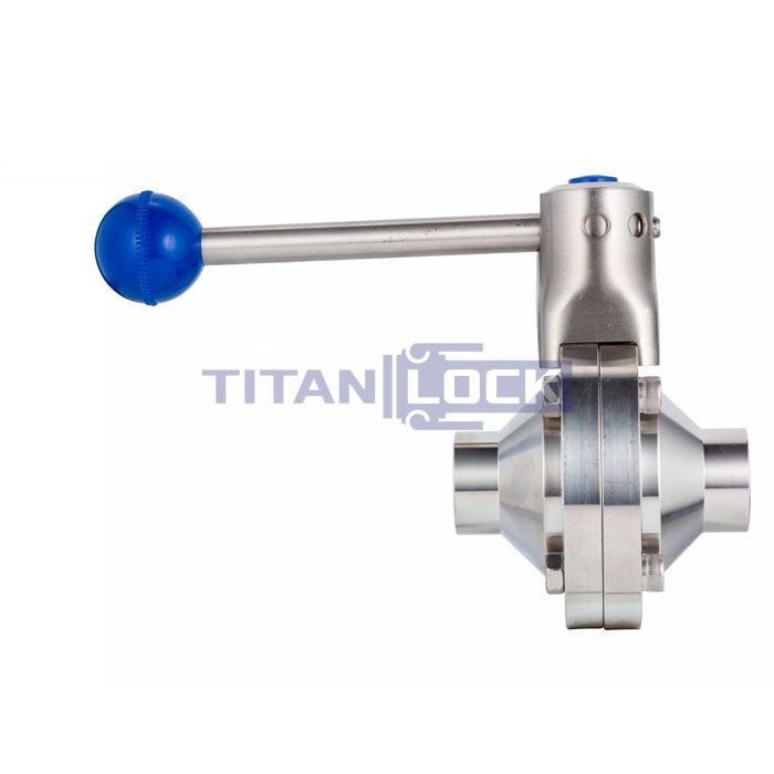 Кран шаровый нержавеющий (AISI304) DN65, типа сварка-сварка, DIN TLHBV065WDS TITAN LOCK  - Вид №3