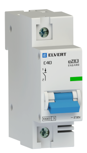 90590698 Автоматический выключатель eZ113 1P C40 А 10 кА eZ1131C-40 STLM-0298144 ELVERT