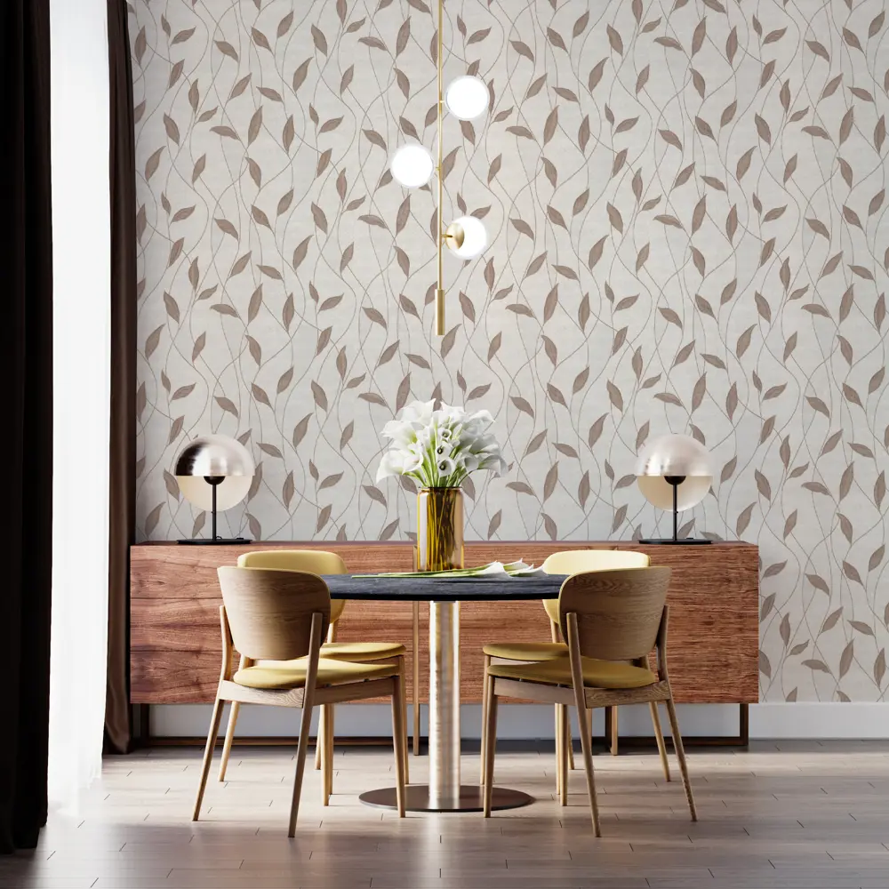 Обои флизелиновые VOG Collection Тезия коричневые 1.06 м 90096-18 STLM-2096981 - Вид №2