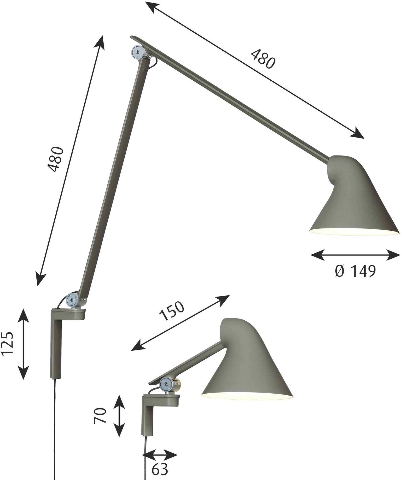 Louis Poulsen Регулируемый настенный светильник из алюминия Njp sun-id-1358059 - Вид №17